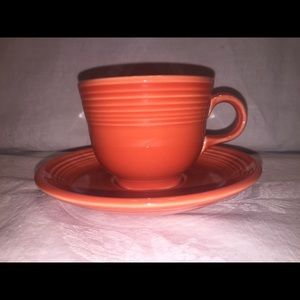 FIESTAWARE PERSIMMON CUP & SAUCER